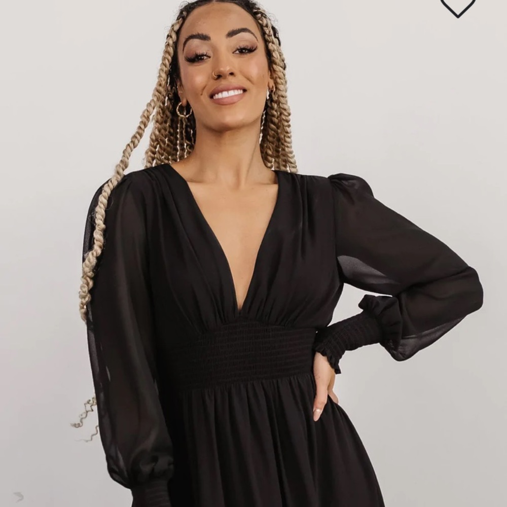 Baltic Born classic black maxi dress.